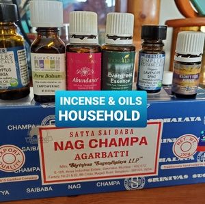 INCENSE AND OILS USED IN MY HOUSEHOLD